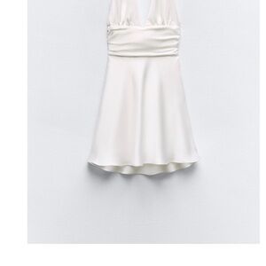 Zara White Halter Dress